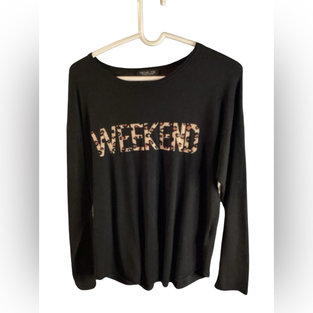 Rachel Zoe Black Long Sleeve 'Weekend' Top